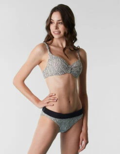 Maillot De Bain Slip Taille Haute En Jacquard, Blanc, Noir Et Or 11 Maillot De Bain Slip Taille Haute En Jacquard, Blanc, Noir Et Or -Offres DIM Boutique D0AY1PA AO0 03