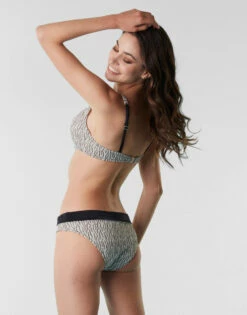 Maillot De Bain Slip Taille Haute En Jacquard, Blanc, Noir Et Or 12 Maillot De Bain Slip Taille Haute En Jacquard, Blanc, Noir Et Or -Offres DIM Boutique D0AY1PA AO0 04