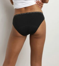 Culotte Menstruelle Lavable En Coton Bio Noir Flux Moyen Dim Protect -Offres DIM Boutique D0AY7E1 0HZ 02