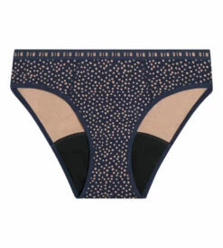 Culotte Menstruelle En Coton Bio Et Pois Indigo Flux Moyen Dim Protect -Offres DIM Boutique D0AY7E1 A83 05