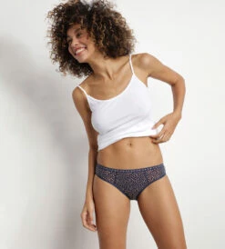 Culotte Menstruelle En Coton Bio Et Pois Indigo Flux Abondant Dim Protect -Offres DIM Boutique D0AY9E1 A83 03