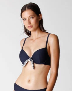 Haut De Maillot De Bain Bleu Outremer Pour Femme Avec Armatures
