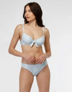 Haut De Maillot De Bain à Armatures, Imprimé Animalier Bleu Clair -Offres DIM Boutique D0AYRPA ASM 03