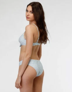 Bas De Maillot De Bain Midi En Microfibre, Imprimé Animalier Bleu Clair -Offres DIM Boutique D0AYVPA ASM 04