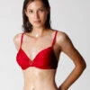 Haut De Maillot De Bain Rouge à Armatures Femme -Offres DIM Boutique D0AZ4PA A22 01