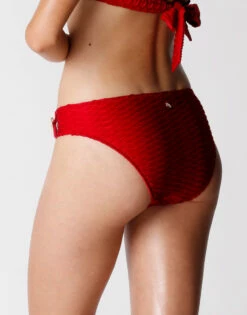 Bas De Maillot De Bain En Microfibre Gaufrée Rouge Pour Femme -Offres DIM Boutique D0AZ5PA A22 02