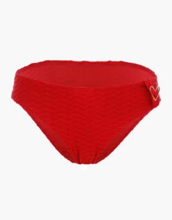 Bas De Maillot De Bain En Microfibre Gaufrée Rouge Pour Femme -Offres DIM Boutique D0AZ5PA A22 06