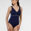 Maillot De Bain Une Pièce En Microfibre Bleu Marine -Offres DIM Boutique D0AZIPA A9H 01