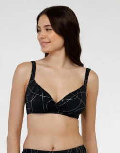 Maillot De Bain Soutien-gorge Sans Armatures En Microfibre Noir
