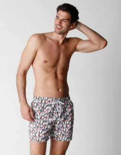 Maillot De Bain Pour Homme Imprimé Toucan