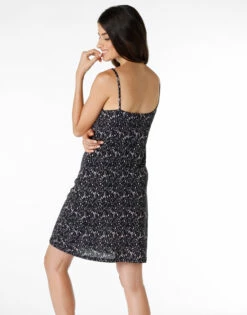 Chemise De Nuit 100% Coton, Noire Et Imprimé Rose 11 Chemise De Nuit 100% Coton, Noire Et Imprimé Rose -Offres DIM Boutique D0B1CP1 ASE 03