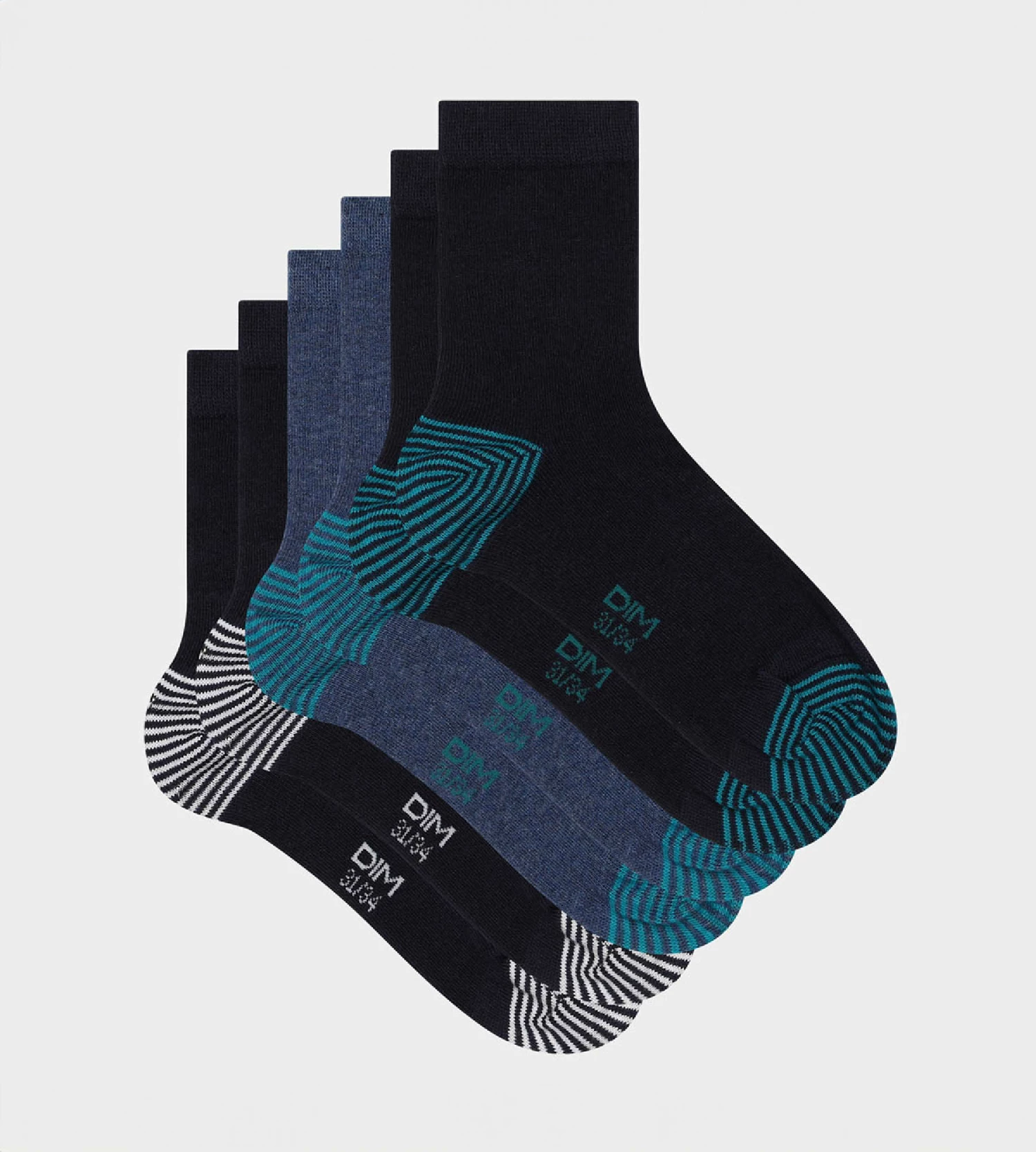 Lot De 3 Paires De Chaussettes Enfant Mix And Match Marine Coton Style 5 Lot De 3 Paires De Chaussettes Enfant Mix And Match Marine Coton Style – Image 3