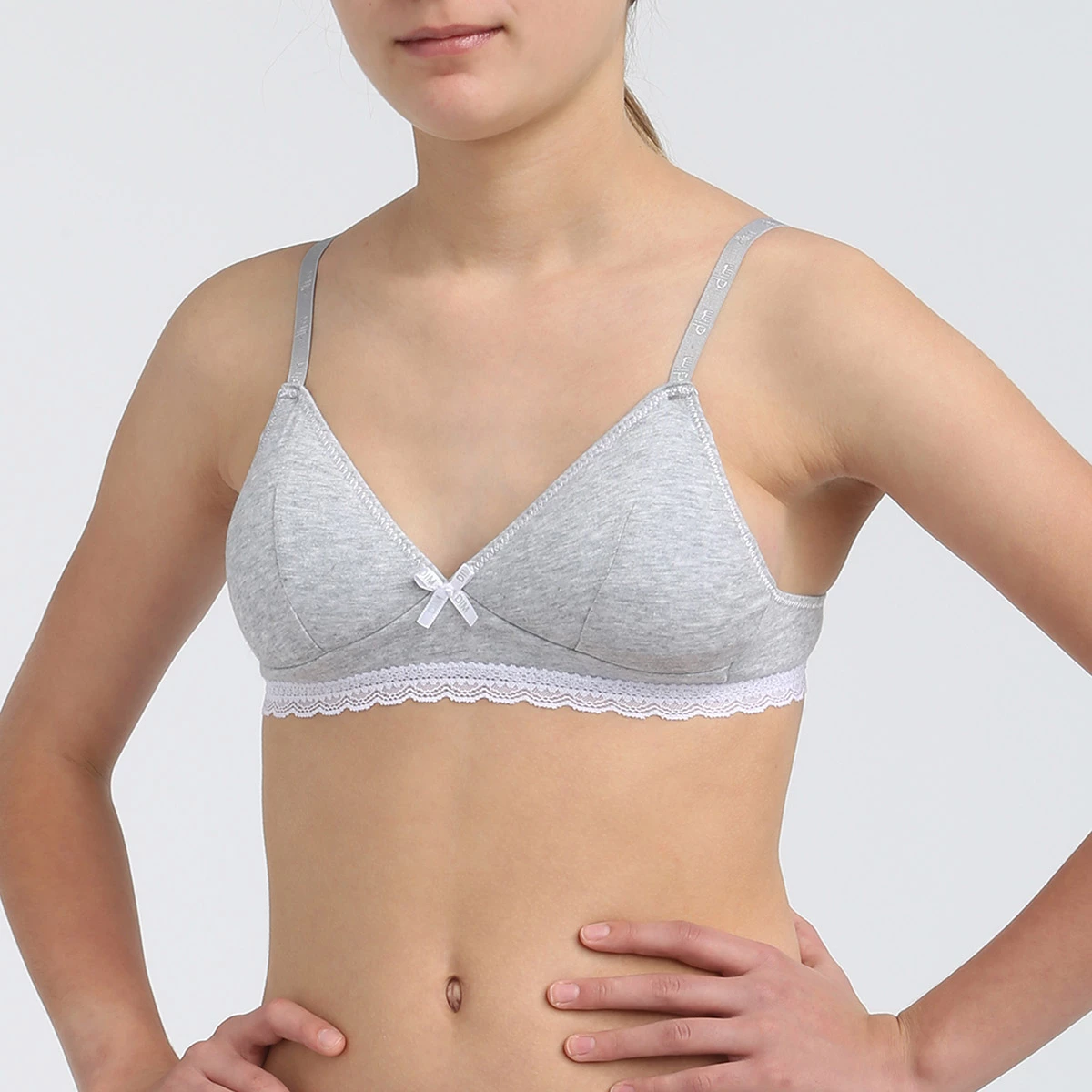 Soutien-gorge Fille à Mousses Amovibles Coton Stretch Gris Dim Trendy 3 Soutien-gorge Fille à Mousses Amovibles Coton Stretch Gris Dim Trendy
