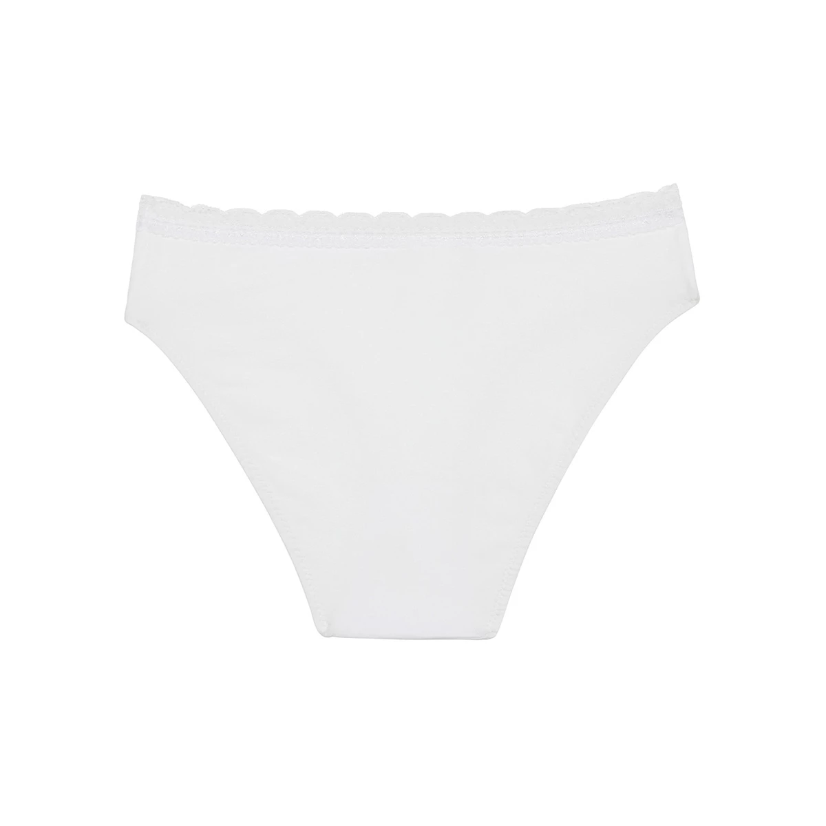 Culotte Fille En Coton Stretch à Ceinture Dentelle Blanc Dim Trendy 5 Culotte Fille En Coton Stretch à Ceinture Dentelle Blanc Dim Trendy – Image 3