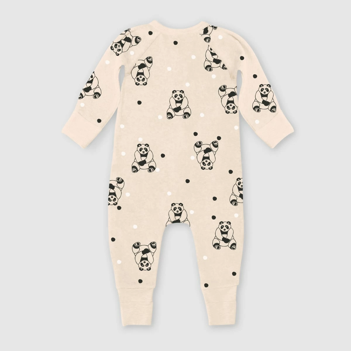 Pyjama Bébé Velours à Zip Double Sens Motif Panda Noir Dim ZIPPY ® 6 Pyjama Bébé Velours à Zip Double Sens Motif Panda Noir Dim ZIPPY ® – Image 4