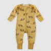 Pyjama Bébé Velours à Zip Double Sens Motif Tigre Jaune Dim ZIPPY ® -Offres DIM Boutique D0BHYC1 A66 01