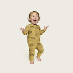 Pyjama Bébé Velours à Zip Double Sens Motif Tigre Jaune Dim ZIPPY ® -Offres DIM Boutique D0BHYC1 A66 02