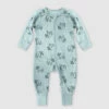 Pyjama Bébé Velours à Zip Double Sens Motif Rhino Bleu Dim ZIPPY ® -Offres DIM Boutique D0BHYC1 A67 01