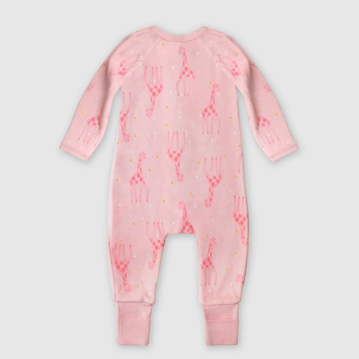Pyjama Bébé Velours à Zip Double Sens Motif Girafe Rose Dim ZIPPY ® 6 Pyjama Bébé Velours à Zip Double Sens Motif Girafe Rose Dim ZIPPY ® – Image 4