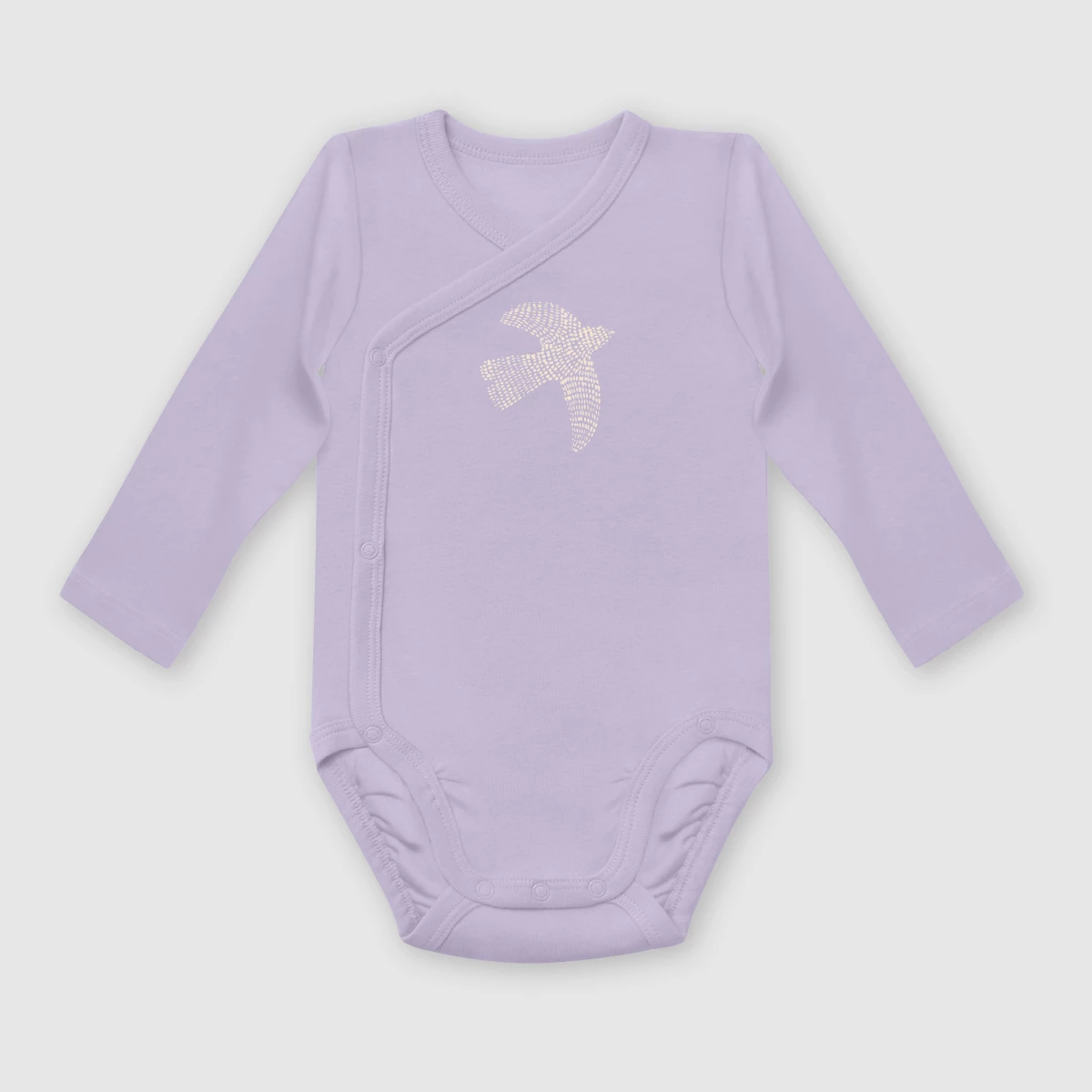 Lot De 2 Body Bébé En Coton Bio à Manches Longues Parme Dim Baby 6 Lot De 2 Body Bébé En Coton Bio à Manches Longues Parme Dim Baby – Image 4