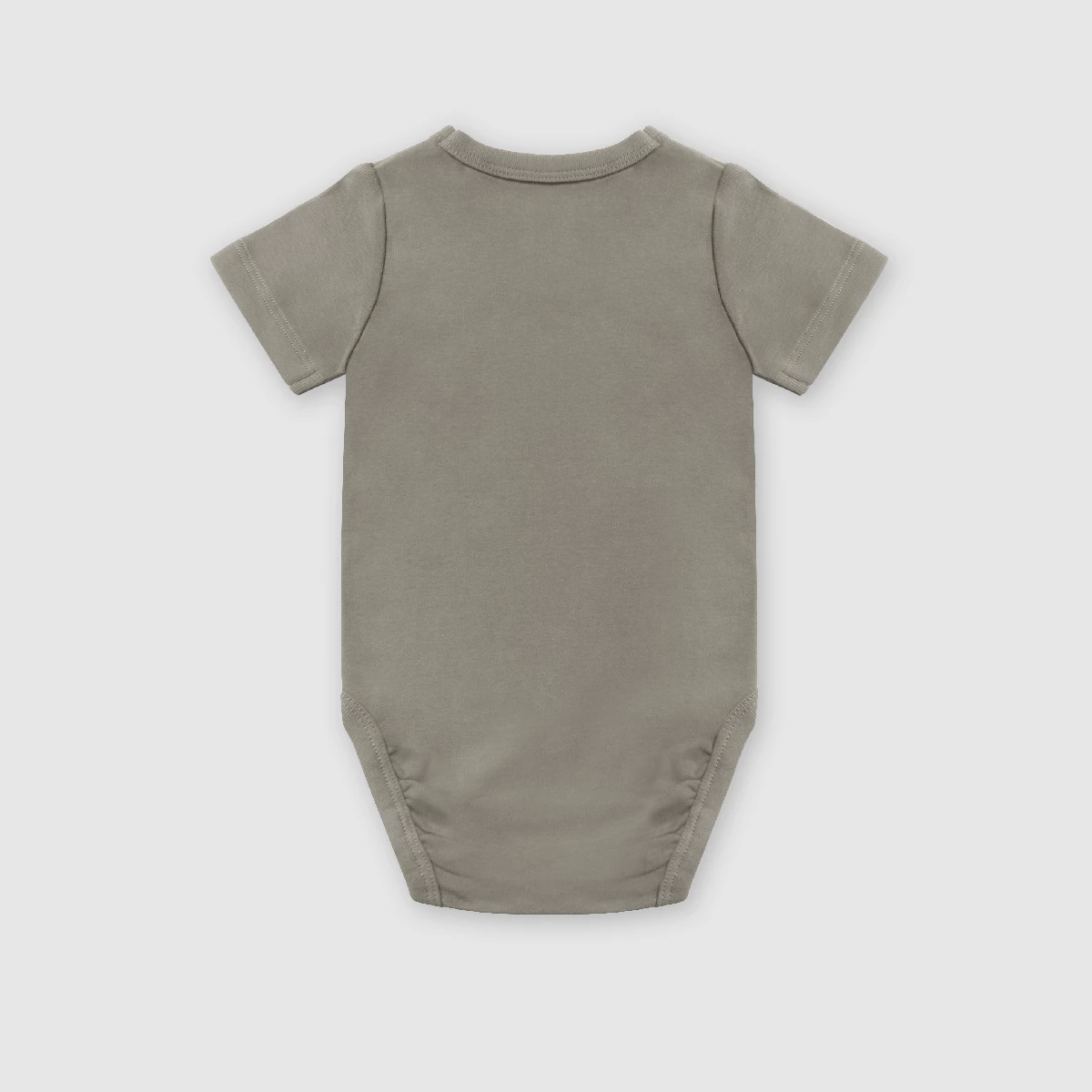 Lot De 2 Body Coton Bio Cache Coeur à Manches Courtes Kaki Dim Baby 8 Lot De 2 Body Coton Bio Cache Coeur à Manches Courtes Kaki Dim Baby – Image 6