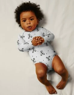 Lot De 3 Bodys Coton Bio à Manches Longues Panda Gris Dim Baby 7 Lot De 3 Bodys Coton Bio à Manches Longues Panda Gris Dim Baby -Offres DIM Boutique D0BI1C3 AN5 02