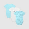 Lot De 3 Body Coton Bio Manches Courtes à étoiles Bleu Dim Baby 1 Lot De 3 Body Coton Bio Manches Courtes à étoiles Bleu Dim Baby -Offres DIM Boutique D0BI2C3 A6A 01