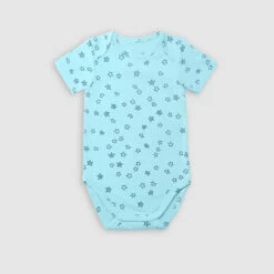 Lot De 3 Body Coton Bio Manches Courtes à étoiles Bleu Dim Baby 12 Lot De 3 Body Coton Bio Manches Courtes à étoiles Bleu Dim Baby -Offres DIM Boutique D0BI2C3 A6A 03