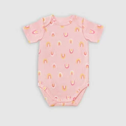 Lot De 3 Body Coton Bio à Manches Courtes Arc-en-ciel Rose Dim Baby 12 Lot De 3 Body Coton Bio à Manches Courtes Arc-en-ciel Rose Dim Baby -Offres DIM Boutique D0BI2C3 A6B 03