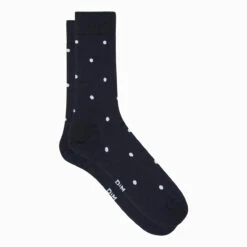 Chaussettes Homme En Fil D’écosse Bleu Océan Motifs Pois Monsieur Dim -Offres DIM Boutique D0BLWM1 6QG 02