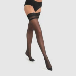 Bas Up Transparents Noirs Perfect Contention 25D