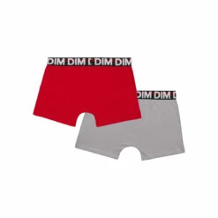 Lot De 2 Boxers Garçon Rouge Et Gris Dim Boy -Offres DIM Boutique D0BVCC2 AB2 02