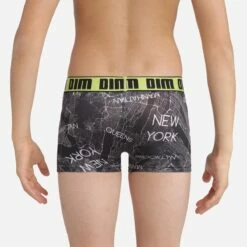 Boxer Garçon En Microfibre Avec Imprimés New York Noir Dim Micro -Offres DIM Boutique D0BVEC1 ABC 02