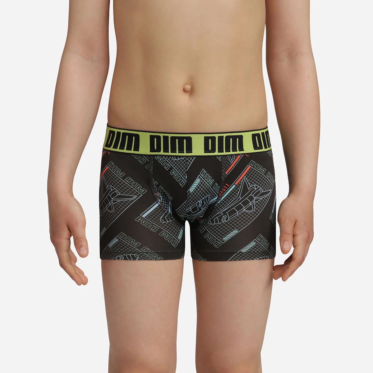 Boxer Enfant En Microfibre Motif Gaming Noir Vert Fluo Dim Micro 4 Boxer Enfant En Microfibre Motif Gaming Noir Vert Fluo Dim Micro – Image 2