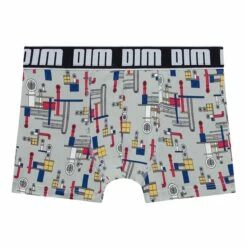 Boxer Enfant En Microfibre à Motif Industriel Gris Noir Dim Micro -Offres DIM Boutique D0BVEC1 AIQ 03