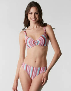 Maillot De Bain Soutien-gorge Coque En Microfibre Lurex, Rayures Multicolores 10 Maillot De Bain Soutien-gorge Coque En Microfibre Lurex, Rayures Multicolores -Offres DIM Boutique D0BW8PA AO2 03