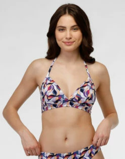 Maillot De Bain Soutien-gorge Sans Armatures En Microfibre Multicolore
