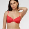 Maillot De Bain Soutien-gorge à Armatures En Microfibre Lurex Uni Corail -Offres DIM Boutique D0BWQPA ASL 01