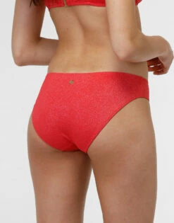 Maillot De Bain Slip En Microfibre Lurex Uni Corail -Offres DIM Boutique D0BWSPA ASL 02