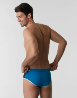 Slip De Bain En Tissu Technique, Bleu Minéral -Offres DIM Boutique D0BXEPA ANV 02