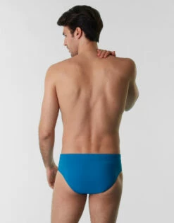 Slip De Bain En Charmeuse, Bleu Minéral -Offres DIM Boutique D0BXFPA ANV 02
