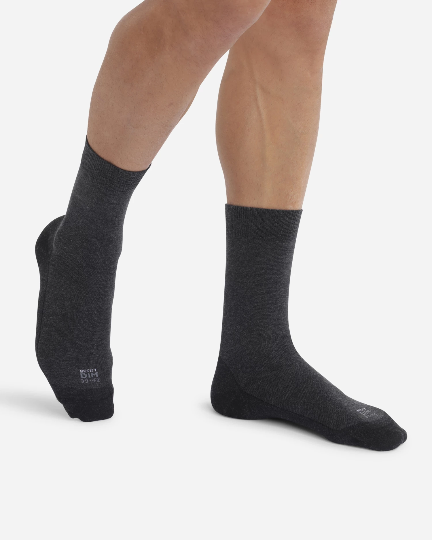 Lot De 2 Paires De Chaussettes Homme Anthracite Chiné Ultra Resist 3 Lot De 2 Paires De Chaussettes Homme Anthracite Chiné Ultra Resist