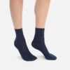 Lot De 2 Paires De Chaussettes Femme Bleu Marine Coton Mercerisé -Offres DIM Boutique D0C4OM2 098 01