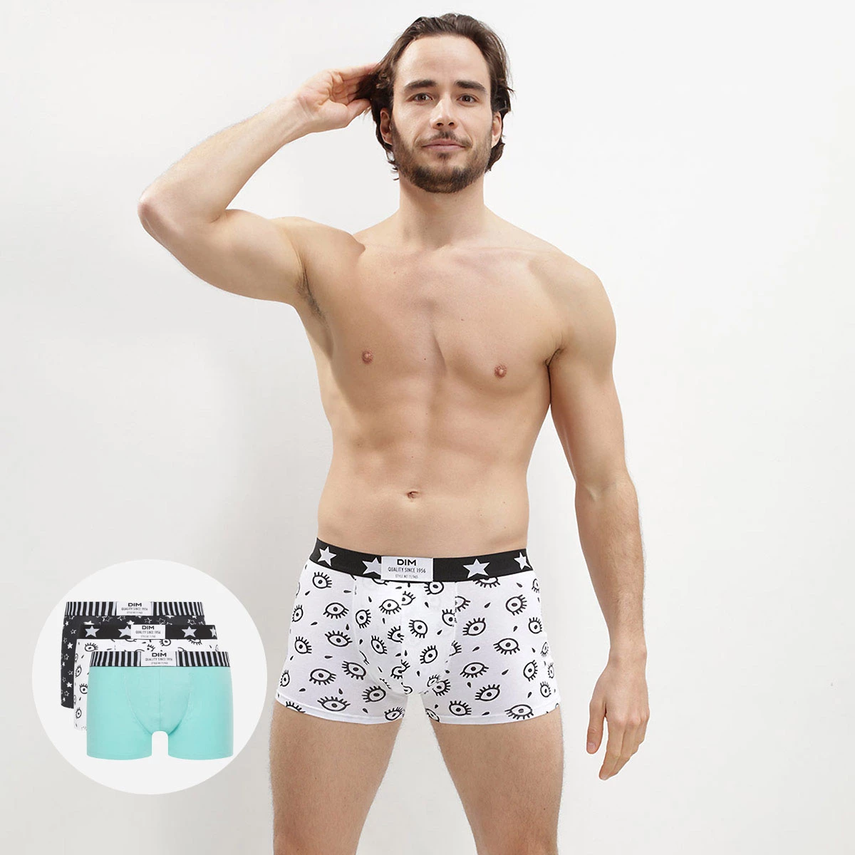 Lot De 3 Boxers Homme Coton Stretch Motifs Oeil étoile Dim Vibes 3 Lot De 3 Boxers Homme Coton Stretch Motifs Oeil étoile Dim Vibes