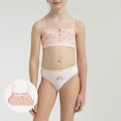 Lot De 2 Brassières Fille Coton Stretch Motif Rainbow Rose Les Pockets -Offres DIM Boutique D0C84C2 AIH 04