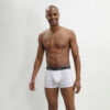 Boxer Homme En Coton Stretch à Imprimé Logo En Relief Blanc Dim Fancy -Offres DIM Boutique D0CC6C1 AH3 01