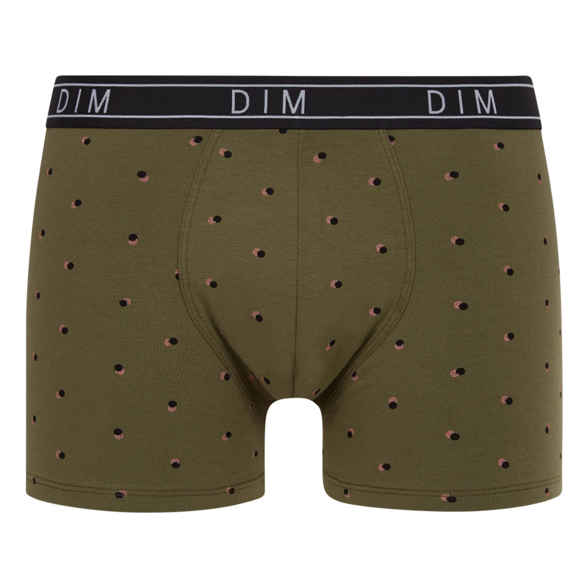Boxer Homme En Coton Stretch à Pois En Relief Vert Kaki Dim Fancy 6 Boxer Homme En Coton Stretch à Pois En Relief Vert Kaki Dim Fancy – Image 4