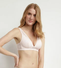 Soutien-gorge Foulard En Dentelle Florale Recyclée Rose Sublim