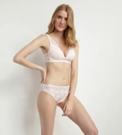 Soutien-gorge Foulard En Dentelle Florale Recyclée Rose Sublim -Offres DIM Boutique D0CDMC1 9SV 03