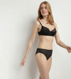Soutien-gorge à Armatures En Dentelle Florale Recyclée Noir Sublim -Offres DIM Boutique D0CDNC1 0HZ 03